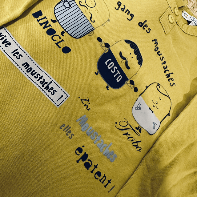 Teeshirt ML, jaune, Kitchoun