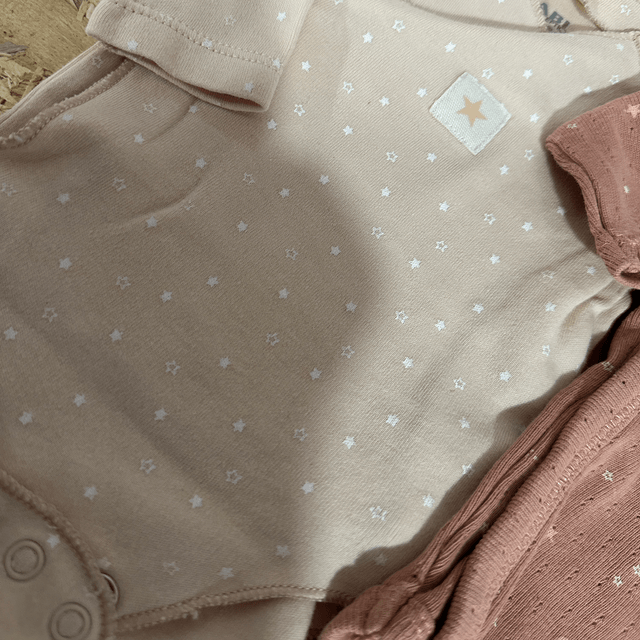 Lot de 2 bodys ML, rose, Kiabi