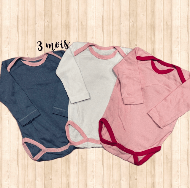 Lot de 3 bodys, ML, 