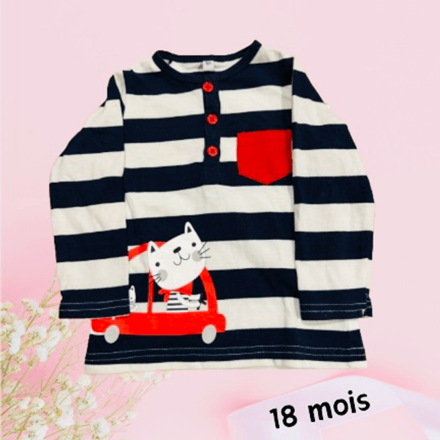 TEE-SHIRT ML, 18 mois 