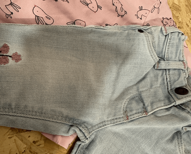 Ensemble, jean teeshirt ML, TEX