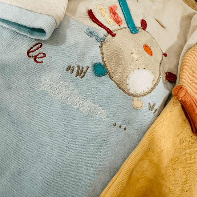 Lot de 2 pyjamas, velours, Kitchoun