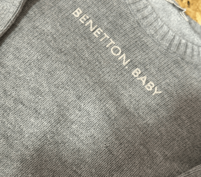 Pull, gris, Benetton