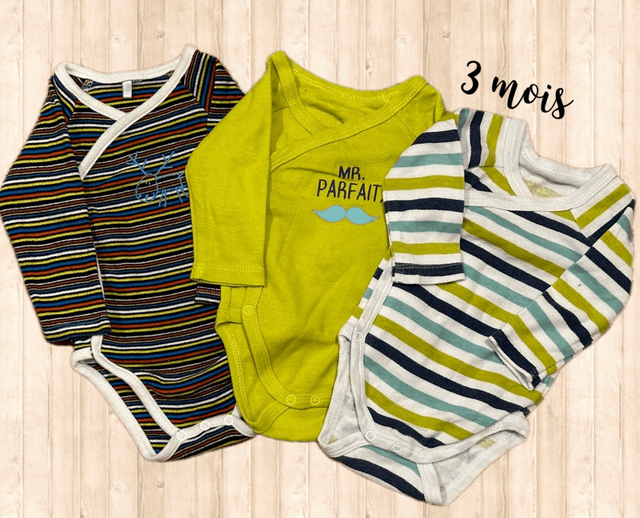 Lot de 3 bodys 