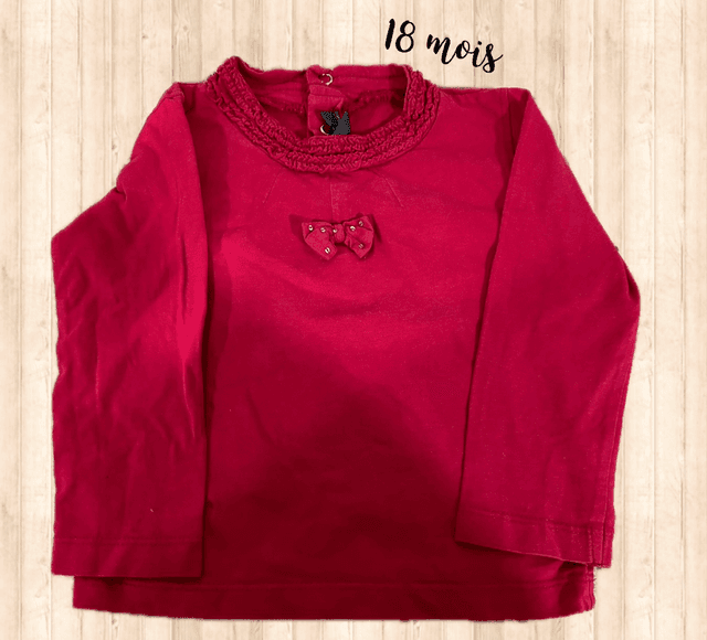 Teeshirt ML, rouge, Bel &amp; Bo