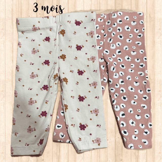 Lot de 2 leggings 