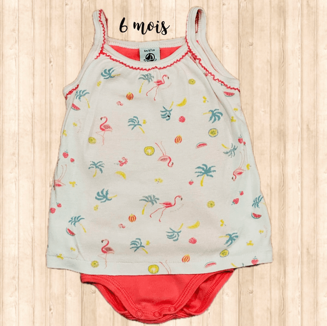 Body robe à bretelles, Petit Bateau 